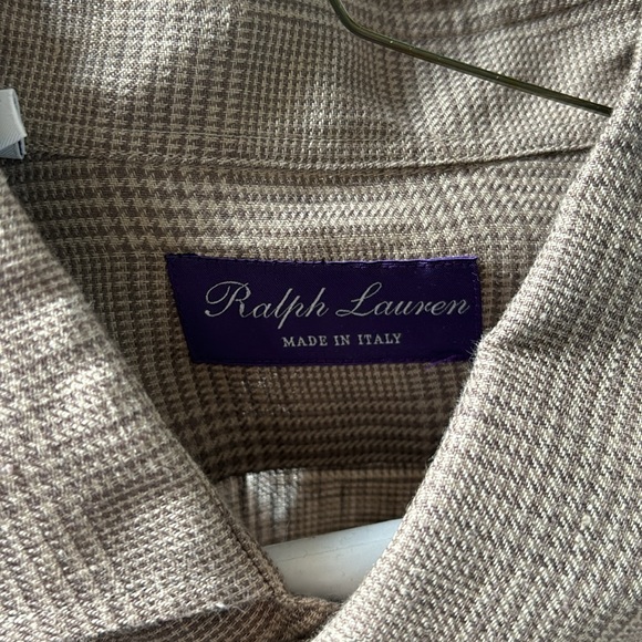 Ralph Lauren Purple Label XL Linen Shirt - Picture 3 of 4